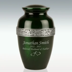 Dark Green Urn