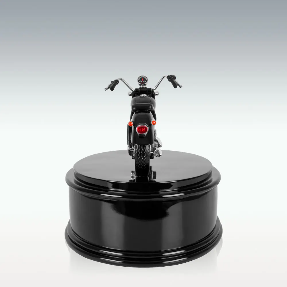 Black & Chrome Motorcycle Urn - Image 3