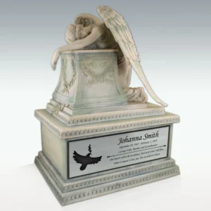 Weeping Angel Cremation Urn - Engravable - Medium