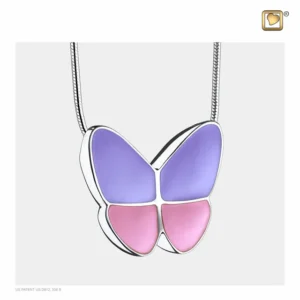 Wings Of Peace Butterfly Cremation Necklace