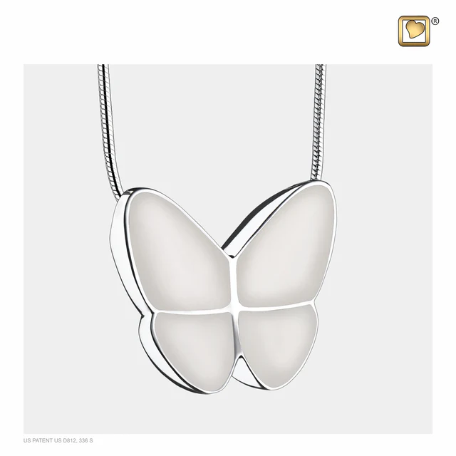 Wings Of Peace Butterfly Cremation Necklace - Image 3